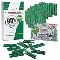 remake 80 Piezas - Pinzas Ropa Ecológico 95% con Plastico Reciclado- Talla Grande. Molde monobloque. Fuertes y a Prueba…